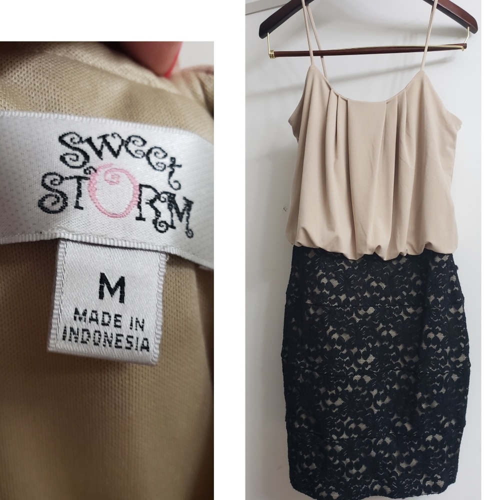 Little black & cream dress